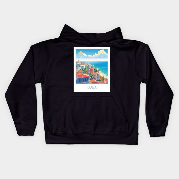 CUBA Kids Hoodie by MarkedArtPrints